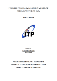 Image of Pengaruh Penambahan Campuran Abu Jerami Terhadap Mutu Batu Bata