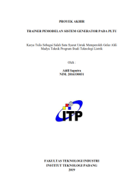 Image of Trainer Pemodelan Sistem Generator Pada PLTU