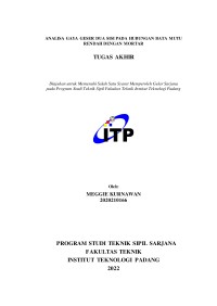 Image of Analisa Gaya Geser Dua sisi Pada Hubungan Bata Merah Mutu Rendah Dengan Mortar