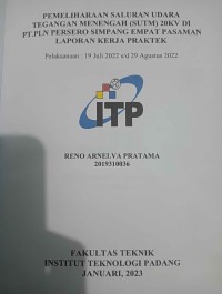 Image of Pemeliharaan saluran udara tegangan menengah 20 kv di PT.pln Persero simpang empat pasaman