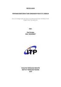 Image of Penyebab Kebocoran Tube Kondensor Pada PLTU Ombilin