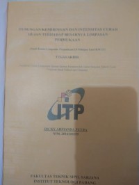 Image of Hubungan kemiringan lereng dengan intensitas curah hujan terhadap besarnya limpasan permukaan