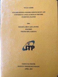 Image of ANALISIS KINERJA SEISMIK GEDUNG RUSUN ASN UNIVERSITAS ANDALAS DENGAN METODE PUSHOVER ANALYSIS