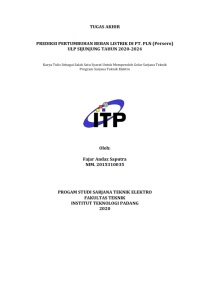 Image of Prediksi Pertumbuhan Beban Listrik di PT. PLN (Persero) ULP Sijunjung Tahun 2020-2024