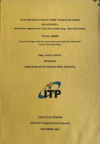Image of Analisis Kelayakan Tarif Angkutan Umum Dalam Kota