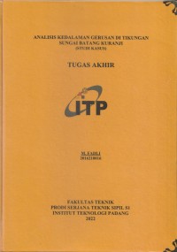 Image of Analisi Kedalaman Gerusan Di Tikungan Sungai Batang Kuranji (Studi Kasus)