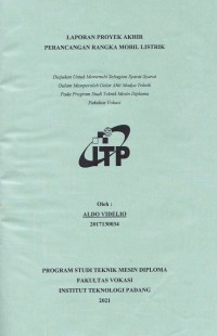 Image of PERANCANGAN RANGKA MOBIL LISTRIK