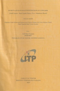 Image of PEMETAAN KAWASAN POTENSI RAWAN LONGSOR (STUDI KHASUS : KABUPTEN TANAH DATAR, PROV. SUMATERA BARAT)