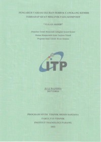 Image of PENGARUH VARIASI UKURAN SERBUK CANGKANG KEMIRI TERHADAP SIFAT MEKANIK PADA KOMPOSIT
