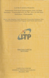 Image of Pelaksanaan Pekerjaan Pembangunan Jalan Tol Ruas Indralaya – Prabumulih STA 25+750 - STA 25+950 Seksi (Indralaya – Prabumulih)