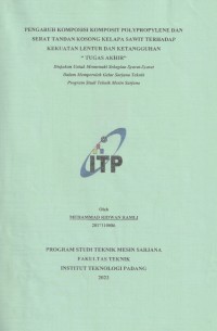 Image of Pengaruh Komposisi Komposit Polypylene dan Serat Tandan Kosong Kelapa Sawit Terhadap Kekuatan Lentur dan Ketangguhan