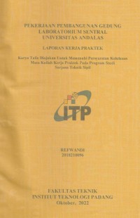 Image of PEKERJAAN PEMBANGUNAN GEDUNG LABORATORIUM SENTRAL UNIVERSITAS ANDALAS
