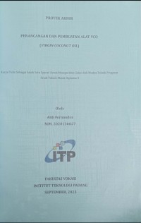Image of Perancangan dan Pembuatan VCO (Virgin Coconut Oil)