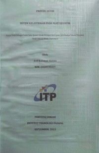 Image of Sistem Kelistrikan Pada Alat Uji Fatik