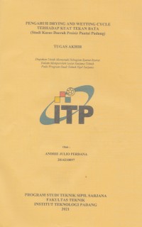 Image of PENGARUH DRYING AND WETTING CYCLE TERHADAP KUAT TEKAN BATA (Studi Kasus Daerah Pesisir Pantai Padang)