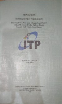 Image of MODIFIKASI ALAT PEREBAH SAPI