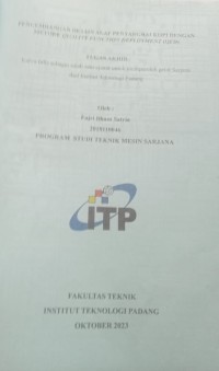 Image of PENGEMBANGAN DESAIN ALAT PENYANGRAI KOPI DENGAN METODE QUALITY FUNCTION DEPLOYMENT (QFD)