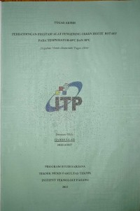 Image of PERBANDINGAN PRESTASI ALAT PENGERING GREEN HOUSE ROTARY PADA TEMPERATUR 60℃ DAN 50℃
