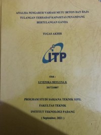 Image of Analisa Pengaruh Variasi Mutu Beton dan Baja Tulangan Terhadap Kapasitas Penampang Bertulangan Ganda