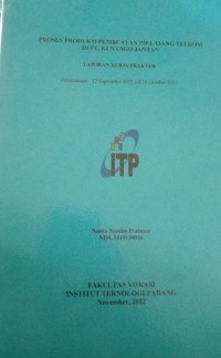 Image of Proses produksi pembuatan pipa tiang telkom