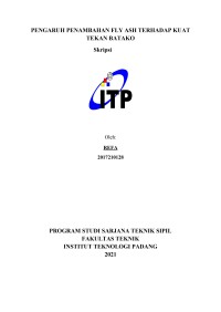 Image of pengaruh penambahan fly ash terhadap kuat tekan batako