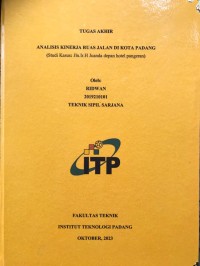 Image of Analisis Kinerja Ruas Jalan Di Kota Padang (Studi Kasus: Jln. Ir. Juanda Depan Hotel Pangeran)