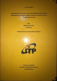 Image of Analisis Tarif Angkutan Antar Kota Berdasarkan Biaya Operasional Kendaraan (BOK) dari Kota Painan-Padang (Studi Kasus P.O Mia)