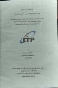 Image of PEMBUATAN ALAT PEREBAH SAPI