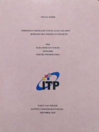 Image of Permainan Edukatif Untuk Anak Usia Dini Berbasis Multimedia Interaktif