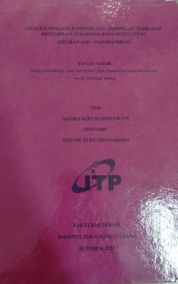 Image of Analisa Pengaruh Penurunan Andongan Terhadap Kestabilan Tegangan Pada SUTET 275 (Kiliran Jao-Payakumbuh)
