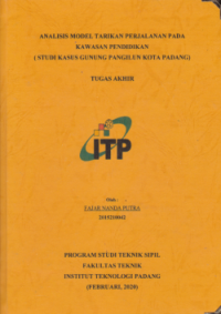 Image of Analisis Model Tarikan Perjalanan Pada Kawasan Pendidikan (Studi Kasus Gunung Panggilun Kota Padang)