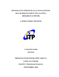 Image of Peningkatan Struktur Jalan Sungai Penuh - Siulak Deras/Leter W Wilayah Dua (Rehabilitas Minor)