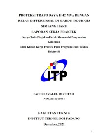 Image of Proteksi Trafo Daya II 42 MVA denga Relay Differensial di Gardu Induk GIS Simpang Haru