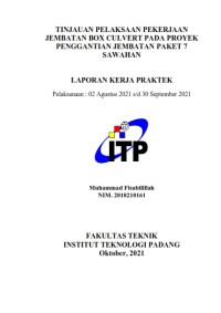 Image of Tinjauan Pelaksanaan Pekerjaan Jembatang Box Culvert Pada proyek Penggantian Jembatan Paket 7 Sawahan