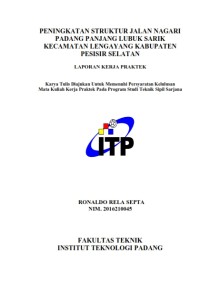 Image of Peningkatan Struktur Jalan Nagari Padang Panjang Lubuk Sarik Kecamatan Lengayang Kabupaten Pesisir Selatan