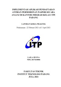 Image of Implementasi Aplikasi Pendaftaran Antrian Permohonan Paspor Secara Online di Kantor Imigrasi Kelas I TPI Padang
