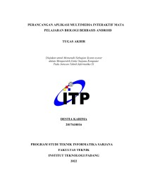 Image of PERANCANGAN MULTIMEDIA INTERAKTIF MATA PELAJARAN BIOLOGI BERBASIS ANDROID
