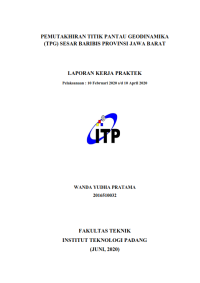 Image of Perbandingan Hasil Pengolahan Pengukuran Titik Pantau Geodinamika (TPG) Sesar Baribis Menggunakan RTKLIB dan Trimble Business Center (TBC) (Studi Kasus : Cirebon, Jawa Barat)