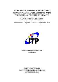 Image of Penerapan Prosedur Pembelian Menggunakan Aplikasi MYOB pada Perusahaan PT. Uniteda Arkato