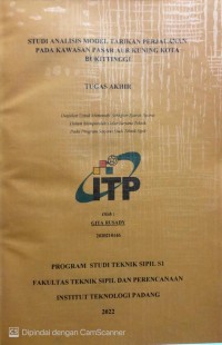 Image of Studi Analisis Model Tarikan Perjalanan Pada Kawasan Pasar Aur Kuning Kota Bukittinggi