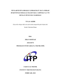 Image of Pengaruh Penambahan Limbah Batu Bata Merah Bukittinggi Sebagai Filler pada Campuran AC-WC dengan Pengujian Marshall