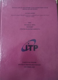 Image of PERANCANGAN DAN PEMBUATAN CONDENSER UNTUK DESTILASI AIR MURNI