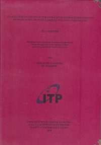 Image of Analisa Perancangan Generator Untuk Turbin Berkecepatan Rendah Tanpa Menggunakan Inti Stator (Toothless)