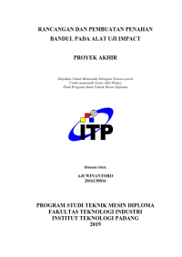 Image of Rancang dan Pembuatan Penahan Bandul Pada Alat Uji Impact