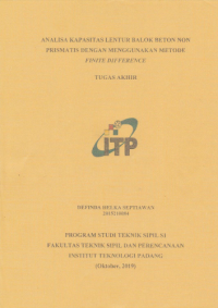 Image of Analisa Kapasitas Lentur Balok Beton Non Prismatis dengan Menggunakan Metode Finite Difference