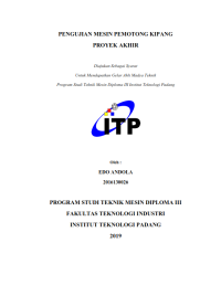 Image of Pengujian Mesin Pemotong Kipang