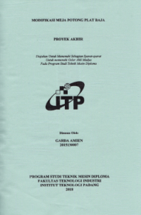 Image of Modifikasi Meja Potong Plat