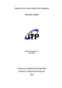 Image of PERANCANGAN BATTERY UPS CHARGER