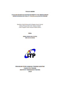 Image of Evaluasi Keandalan Sistem Distribusi 20 kV Berdasarkan Indeks Keandalan Pada PT. PLN (Persero) Rayon Kuranji