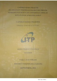 Image of Pelaksanaan Pekerjaan Balok Pada Proyek Pembangunan Rusun ASN Universsitas Andalas Kota Padang Sumatera Barat